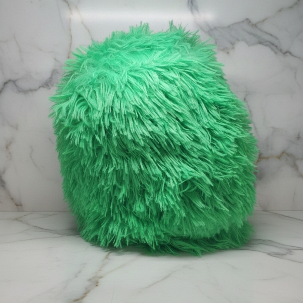 Fluffy Green Pillow